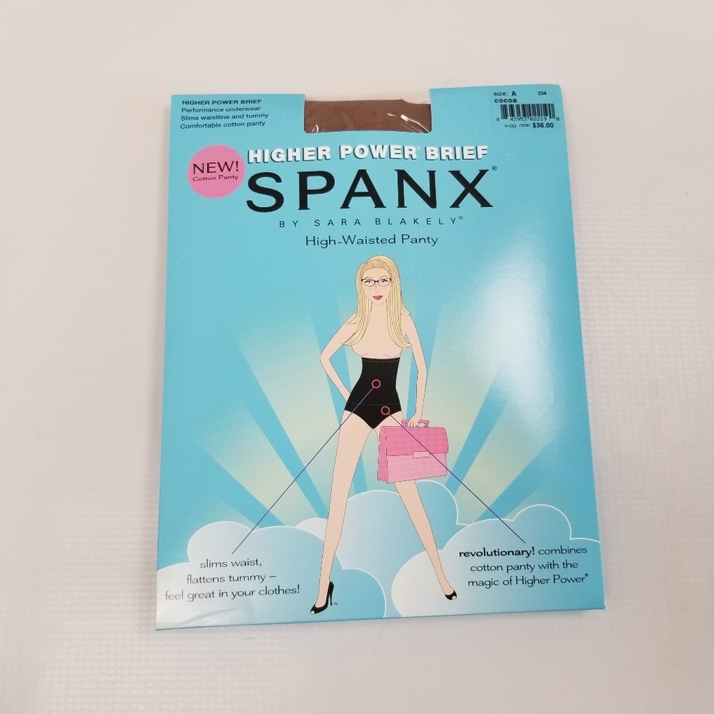 Spanx High Power Brief Cocoa Size A NWT